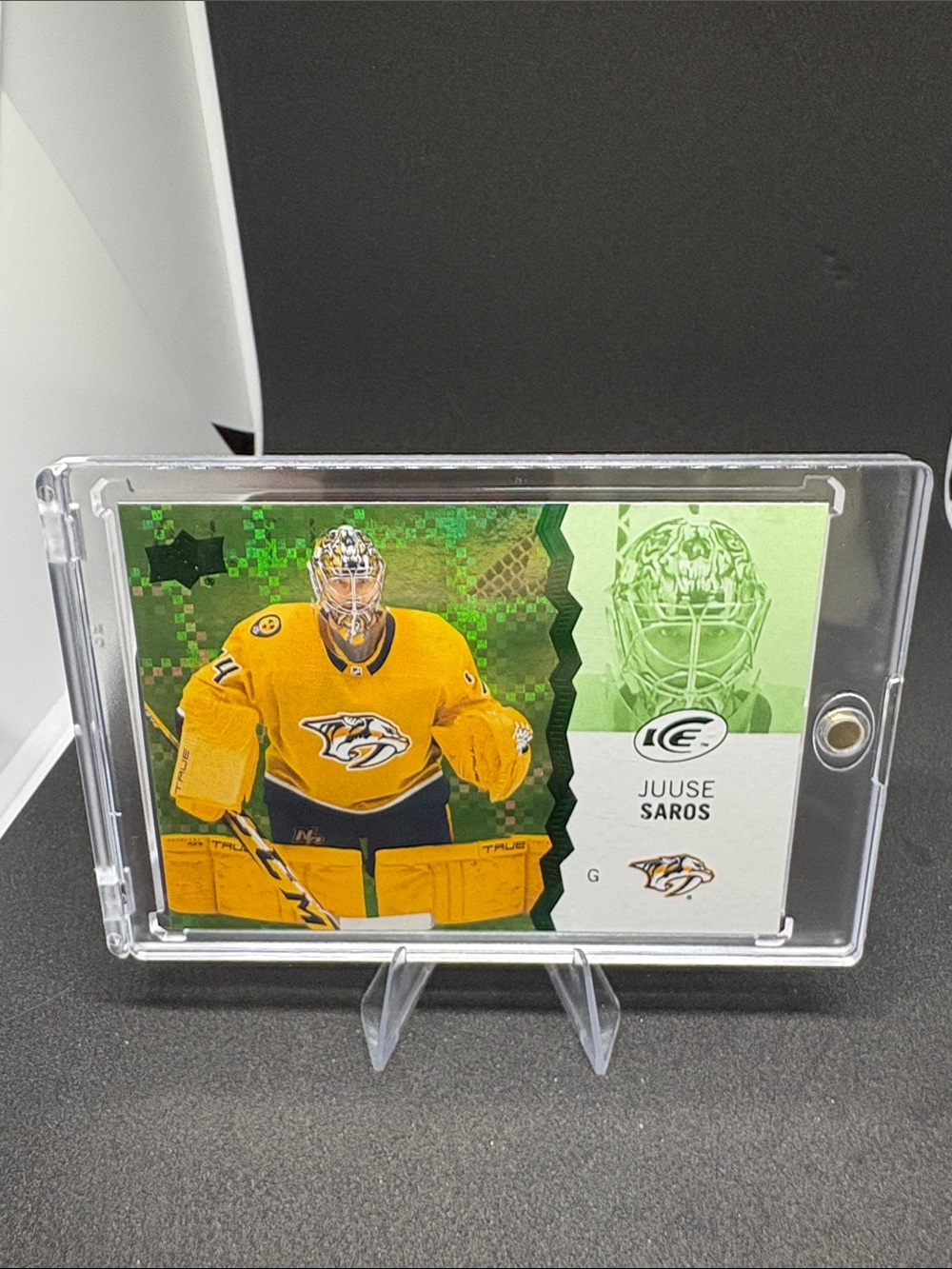 Upper Deck Juuse Saros Hockey Trading Card
